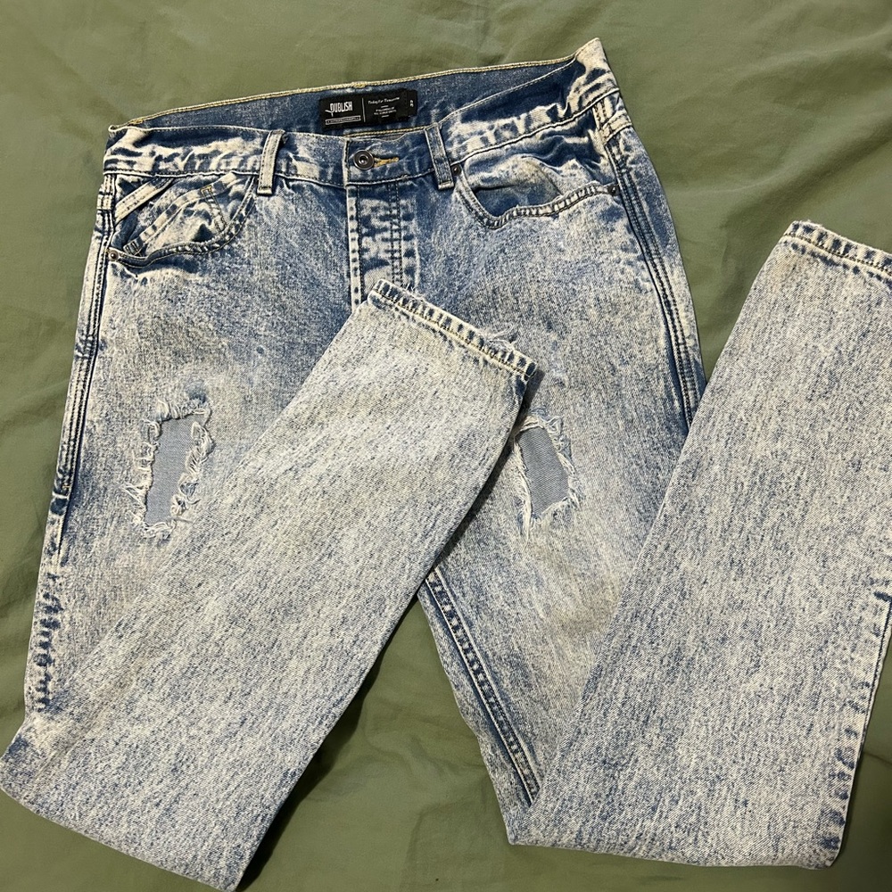 Publish Denim Distressed slim fit jeans